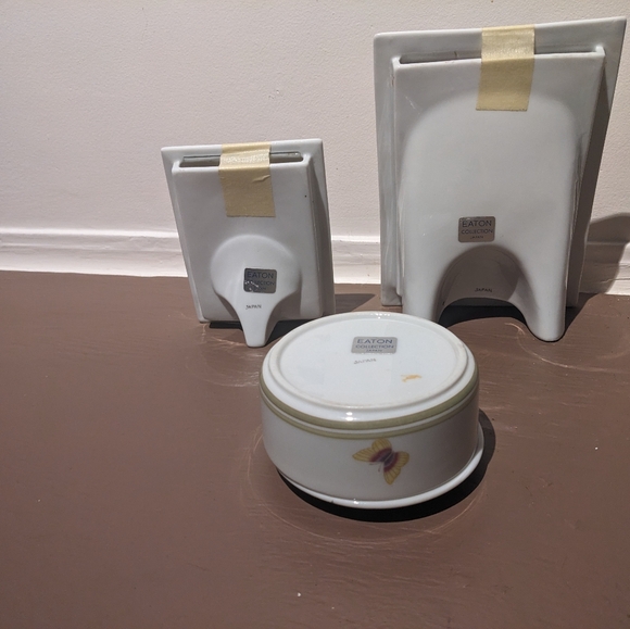 Antique Eaton Collection Japan: frames and trinket box - Picture 2 of 2